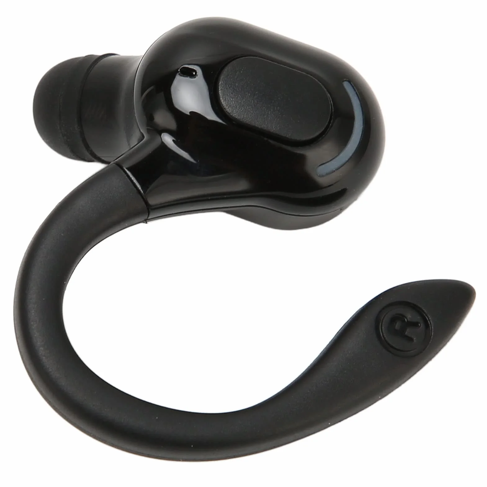 Akozon Auricolare Singolo Orecchio Wireless Nero, IPX4 Impermeabile, Suono Stereo HD, Ricarica USB, Forma Ergonomica, Design Professionale
