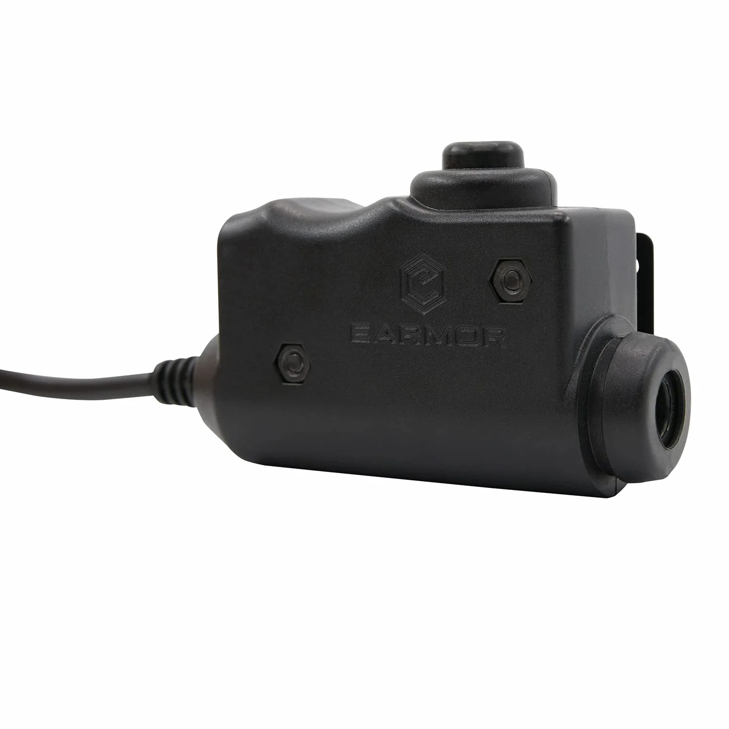 EARMOR Tactical Earmor Kenwood, Baofeng versione PTT Military Standard 7.0 spina per adattatore radio, nero