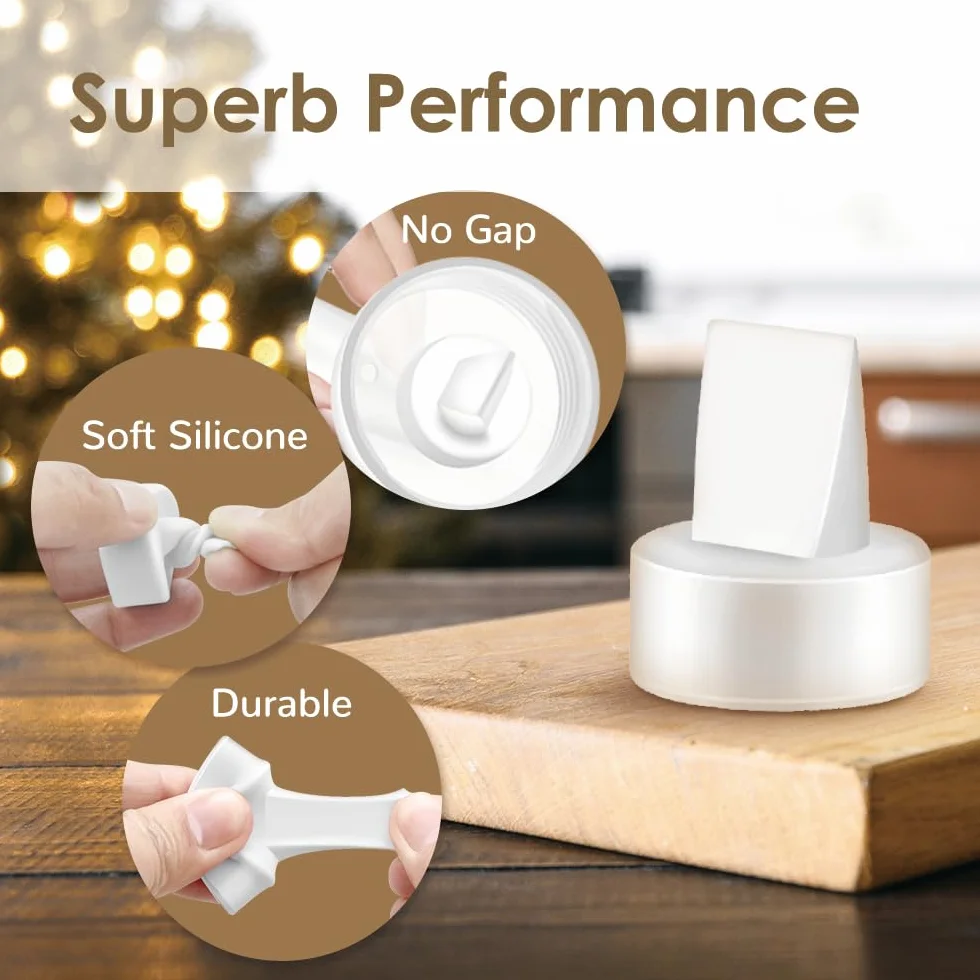 Maymom Flangia da 18 mm con Valvola Duckbill Compatibile con Spectra S1 S2 9 Plus Parti per Tiralatte