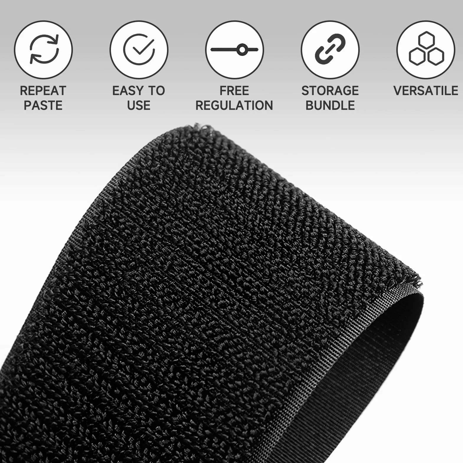Regolabili Cinghie per Cavi Antiscivolo Multiuso 10pcs, Fascette per Bicicletta e Bagagli, 2CM*50CM