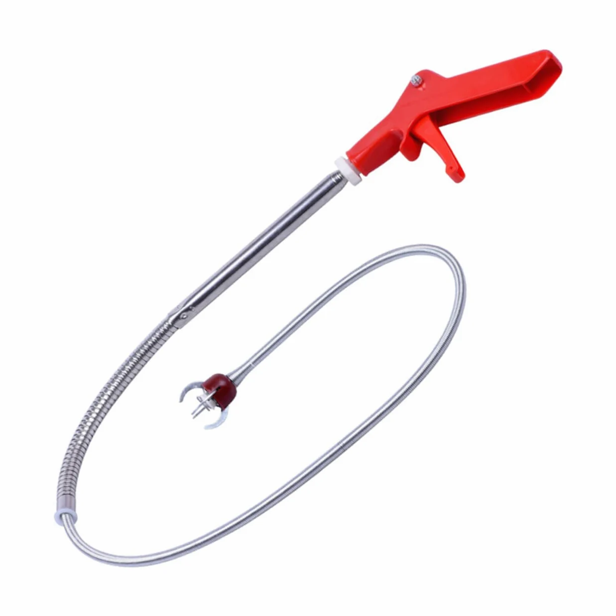 Strumento Stura Wc Serpente Flessibile 51 Pollici Pinza | Acciaio Inossidabile e Abs, per Catturare Piccoli Oggetti e Liberare Tubi, Sonda da 51 Pollici