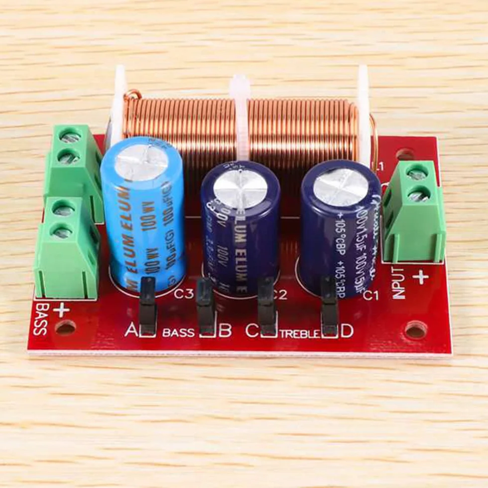 400 W, frequenza altoparlante morbida, 2 , alta bassa, 4-16 Ohm, divisore per altoparlanti