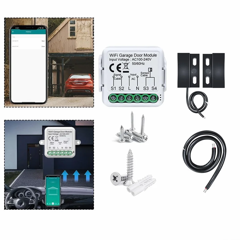 Sensore WiFi per porta garage con supporto Alexa e Assistente vocale