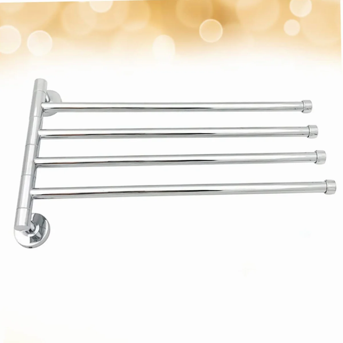 Portasciugamani Girevole in Acciaio Inox Argento per Bagno | 1 Pezzo, Accessori Bagno Coordinati, Finitura Antiruggine, Soluzione Salvaspazio per Cucina