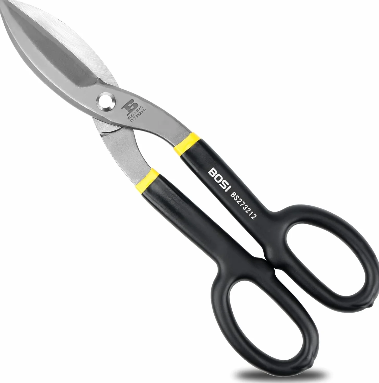 B BOSI TOOLS Cesoie per Lamiera Forbici da Lattoniere 300mm Taglio Dritto Acciaio al Carbonio Forgiato