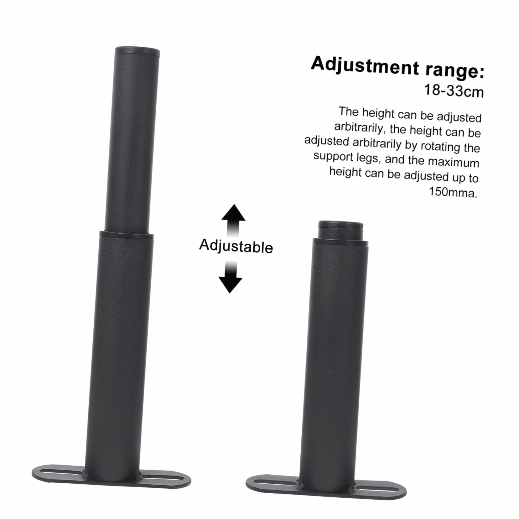 ORFOFE Piedini Per Mobili Gambe Regolabili Per Letto Massima 150 Mm Installazione A Doppio Foro Per Letto in Legno