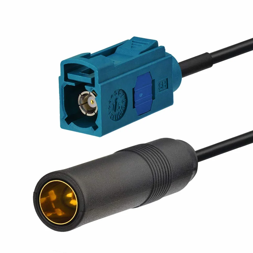 Bingfu Adattatore Antenna Autoradio Connettore Radio Auto Universali Cavo Prolunga da Maschio Fakra Z a Spinotto DIN (& Femmina a Presa) & Adattatore per Antenna DAB FM AM Stereo Radio HD Audio