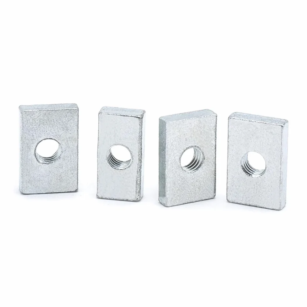 Dado a Mano 10 pz M3 M4 M5 M6 M8 Acciaio al Carbonio Zincato Profilo in Alluminio