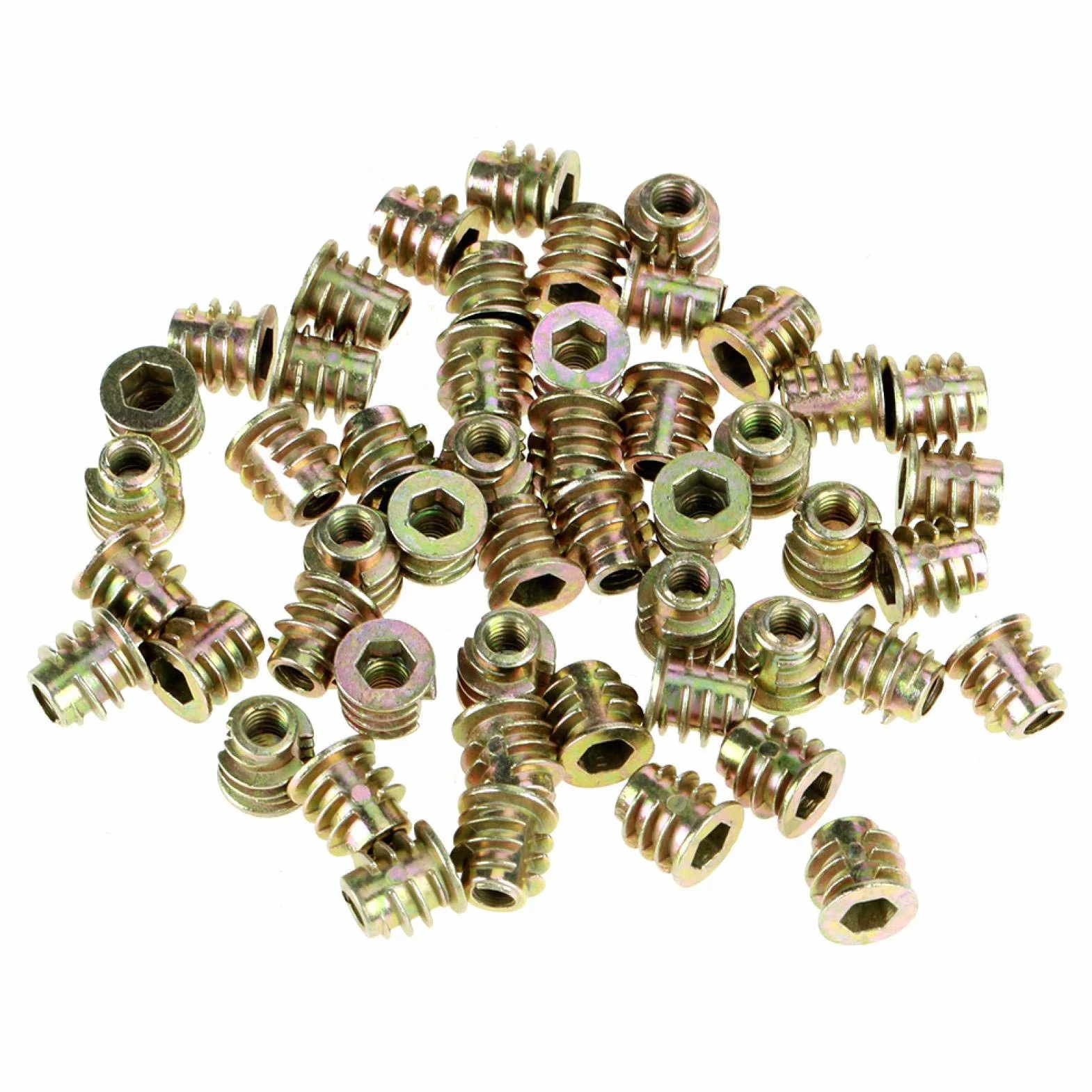 Mobili esagonale Socket Dado M4 x 8 mm 50 pezzi lega di zinco