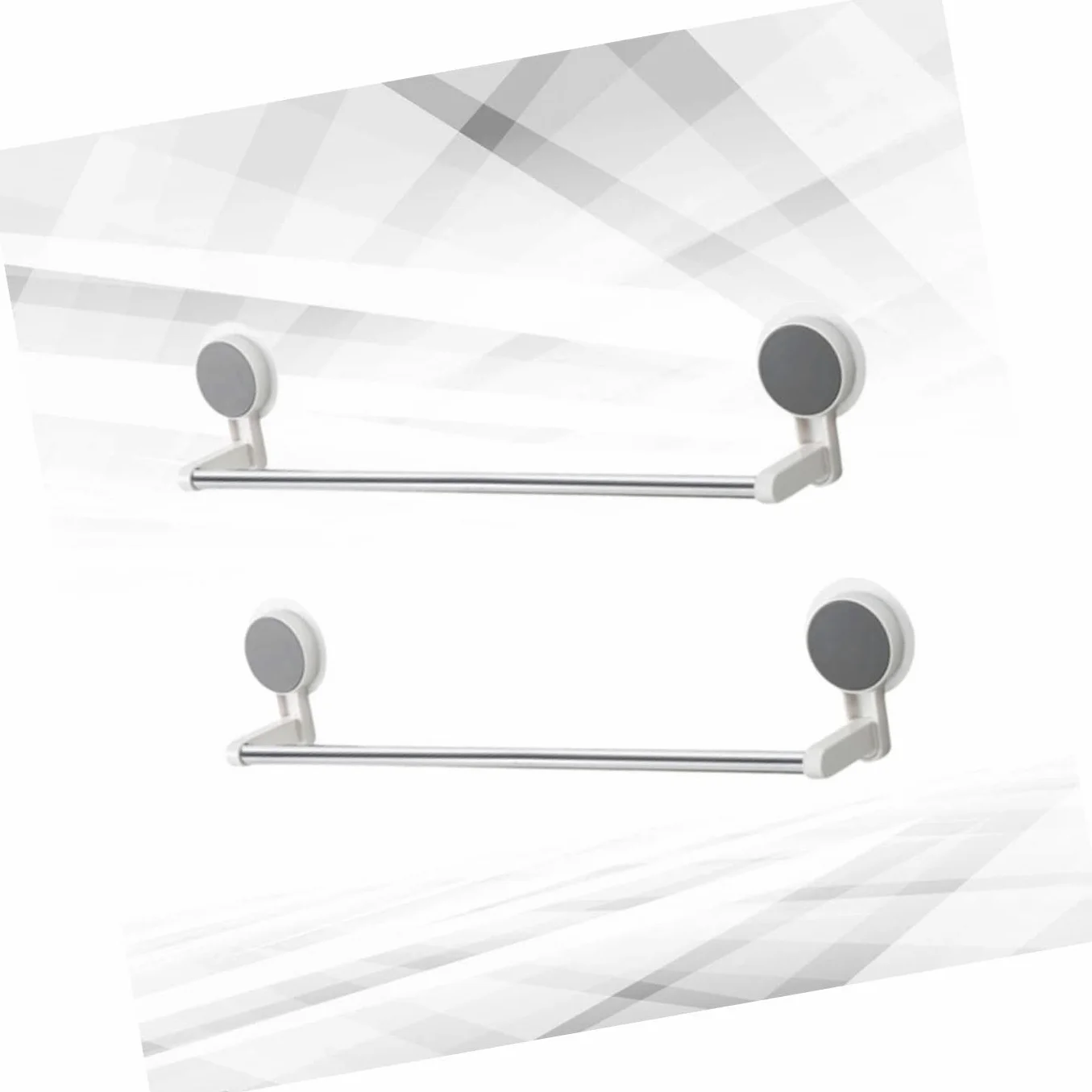 2 pezzi anello per portasciugamani per appendiabiti, portapiatti, piatto, parete singola, per lavabo, organizer, copertura, bianco, da appendere, bagno, in acciaio, mano di support
