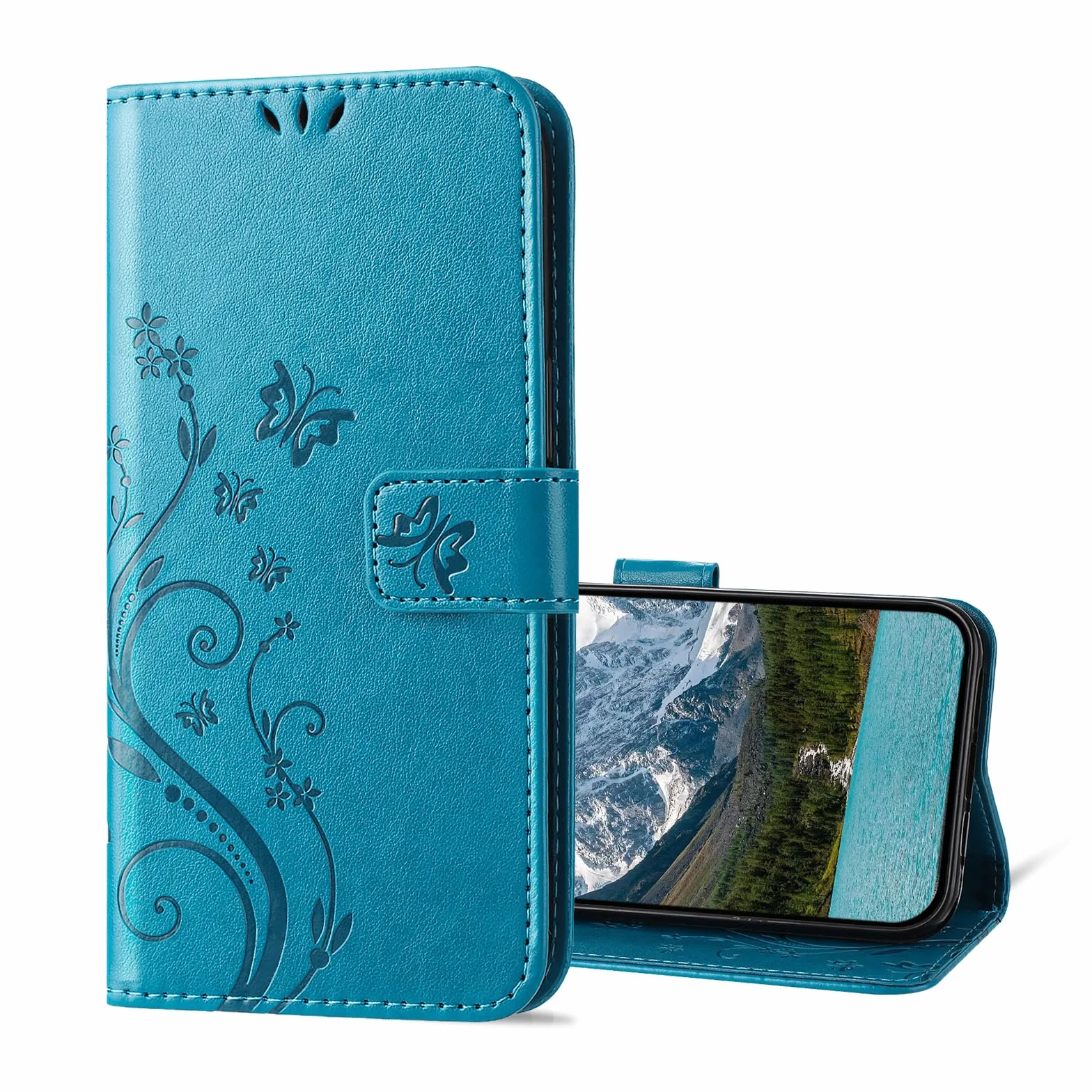 Cover per Samsung Galaxy A52 4G / 5G / A52S 5G, Custodia a Portafoglio in Pelle PU [Slot per Schede], Cover a Libro Flip Caso Custodia per Samsung A52 4G / 5G / A52S 5G, Blu