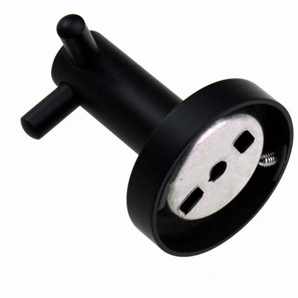 Bellissimi ganci classici SUS304 Cucina in acciaio inossidabile Bagno Ganci doppi per accappatoio nero opaco di alta qualità, Nero opaco, 1