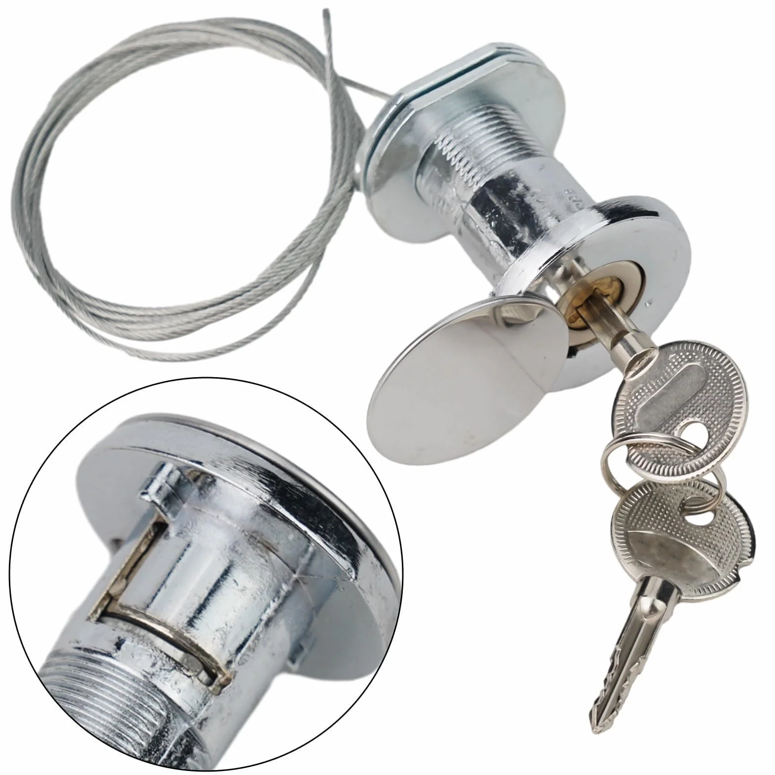 Kit serratura sgancio rapido per porta garage con 2 chiavi