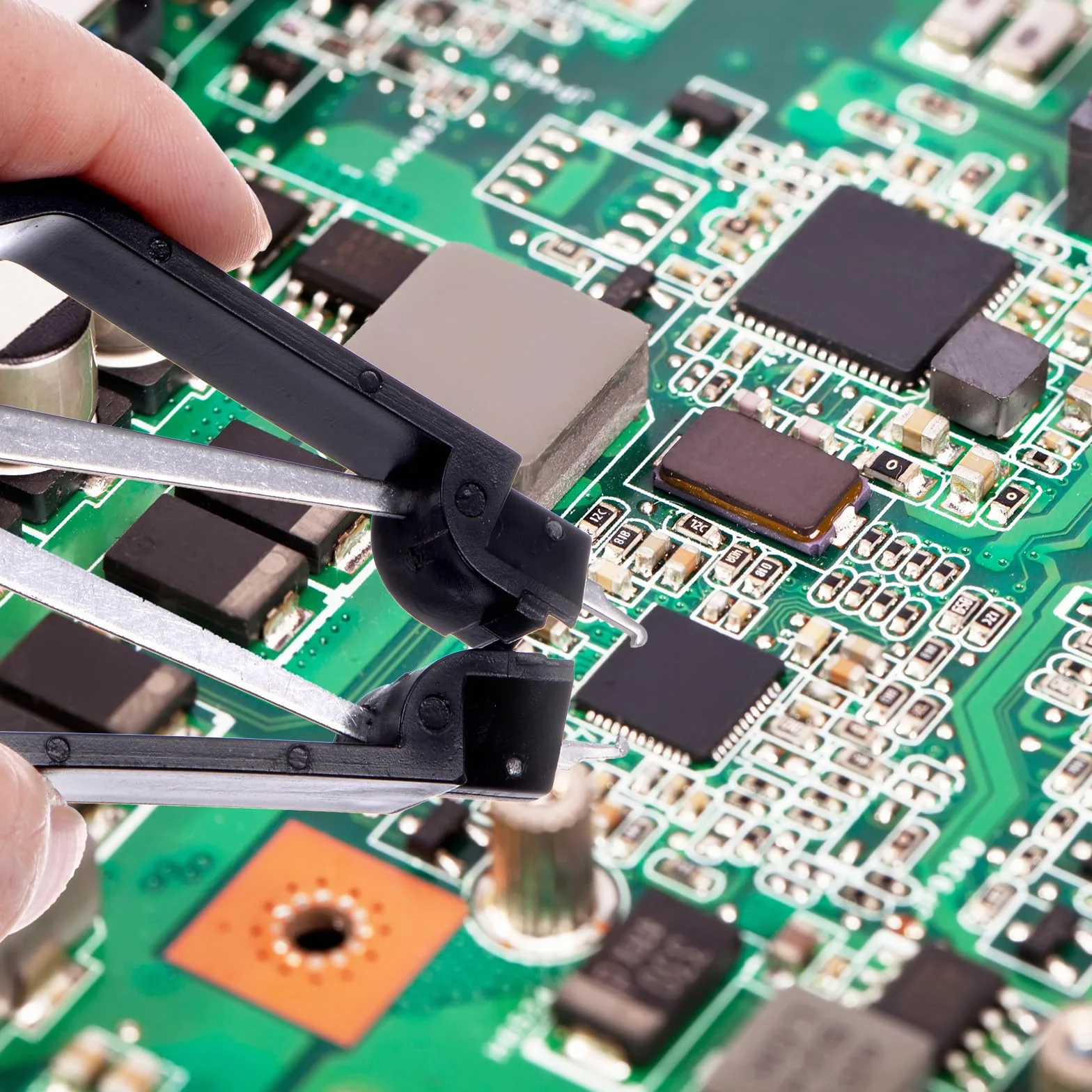 Estrattore di Chip IC 100mm Acciaio Inossidabile Nero per Scheda Madre 2pz