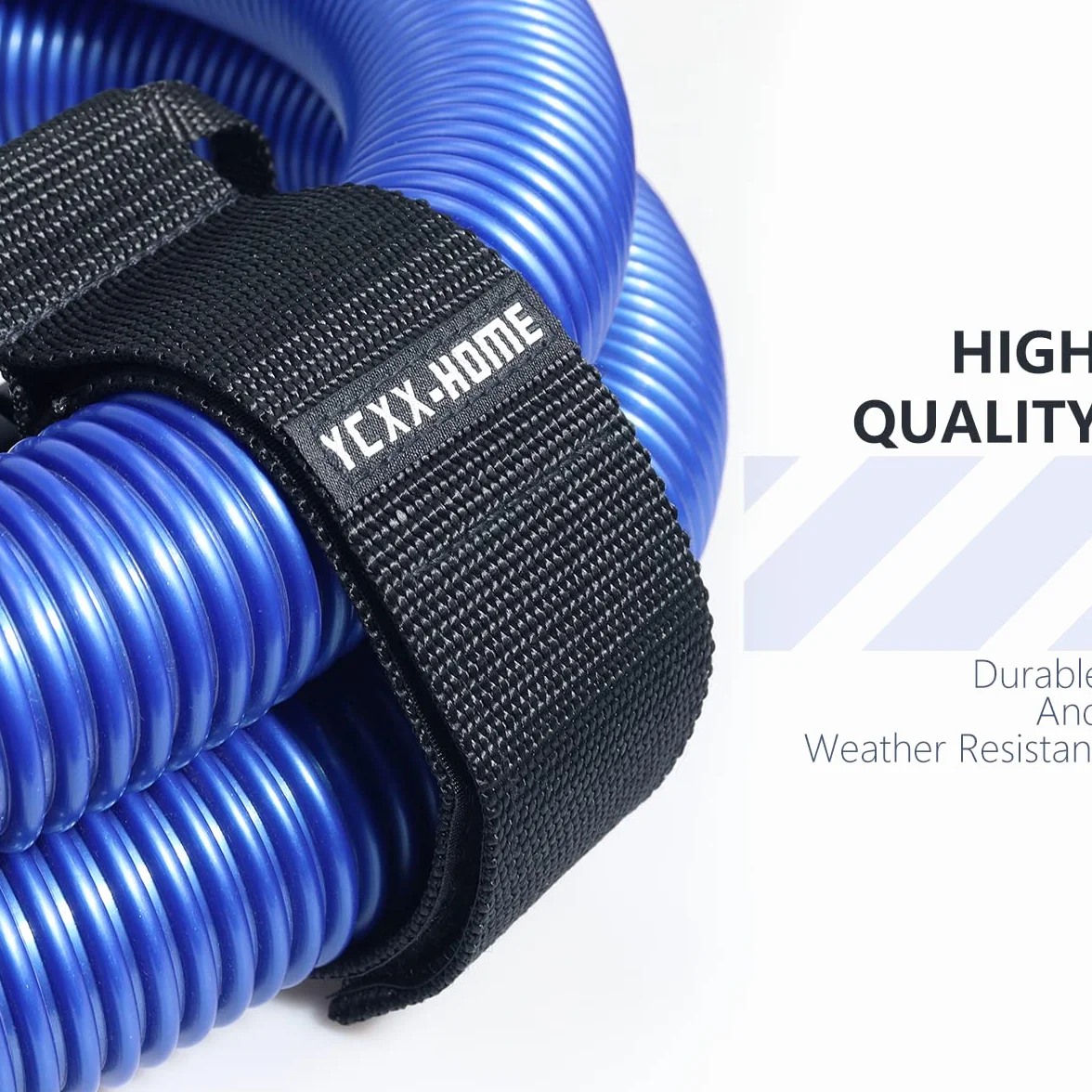 Heavy Duty Cord Storage Wrap Holder Extension Hook and Loop Cord Hose Organizer z maniglią do transportu (43,2 cm)