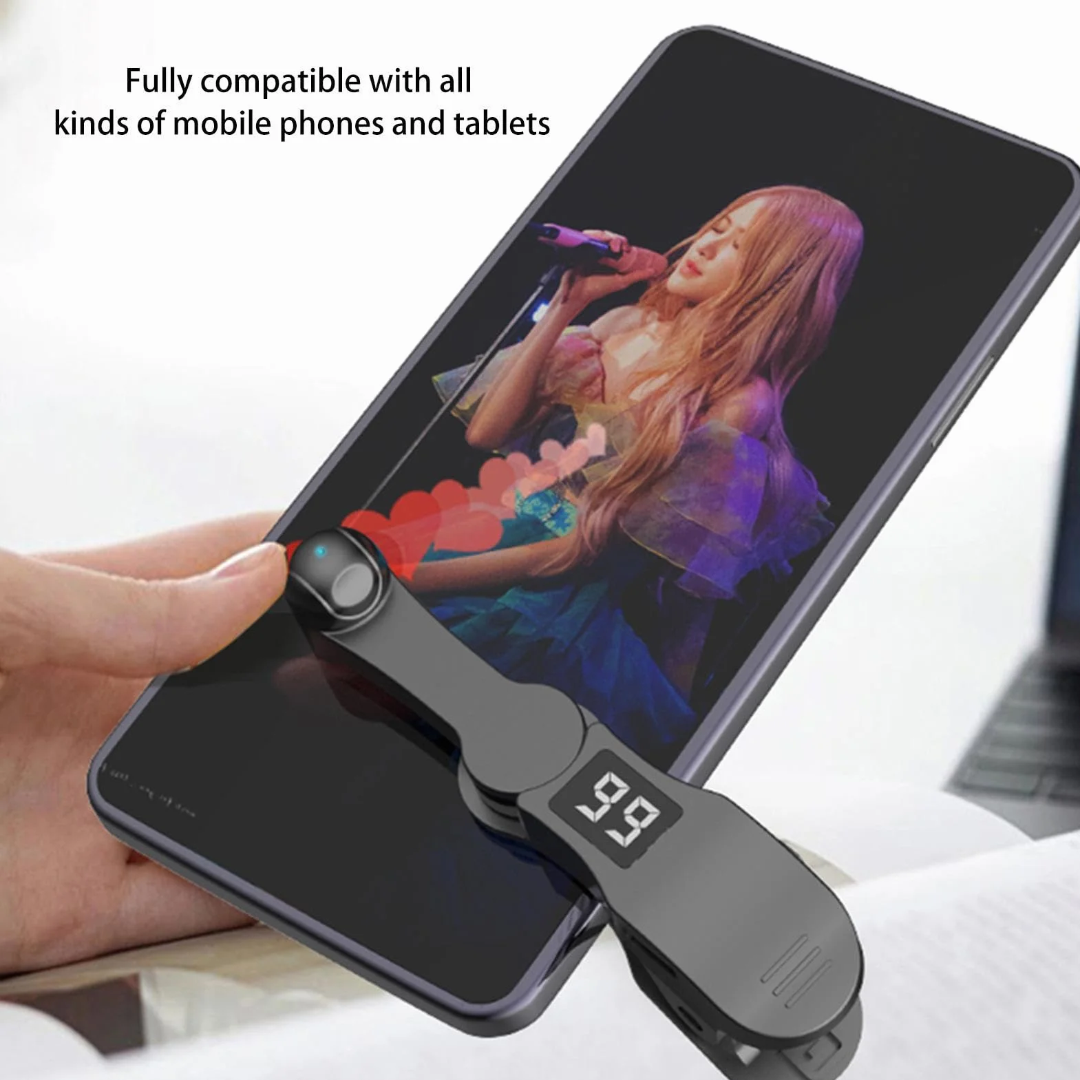 Generico Clicker Automatico per Smartphone,Simulazione Cliccatore Continuo | Gadget per Piace in Live Video e Shopping