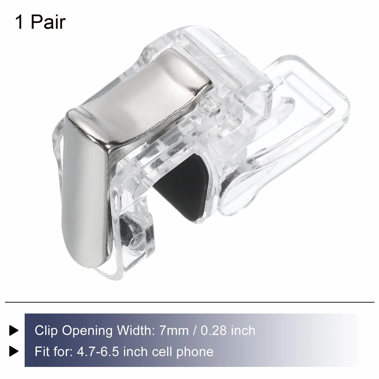 QUARKZMAN Gioco Grilletto Mobile Gioco Controller 1 Accoppia Fuoco Tasti Lega Pulsante Trasparente per 4.7-6.5" Cellulare Telefono