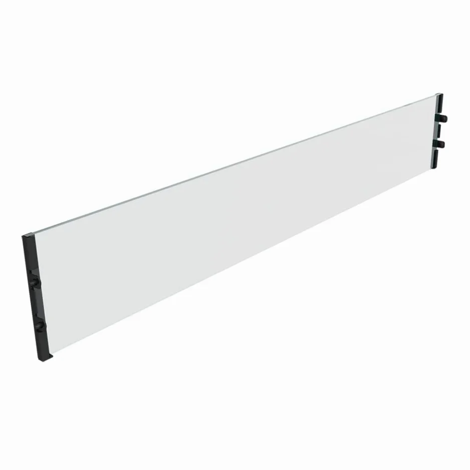 KRATKI camino a bioetanolo 10 x 50 x 0,7 cm nero verniciato a polvere 4 mm | Vetri Compatibili con Camino da Golf Piatto da 4 mm di Spessore Vetro e Base in Acciaio Verniciato a Polvere Nero per la