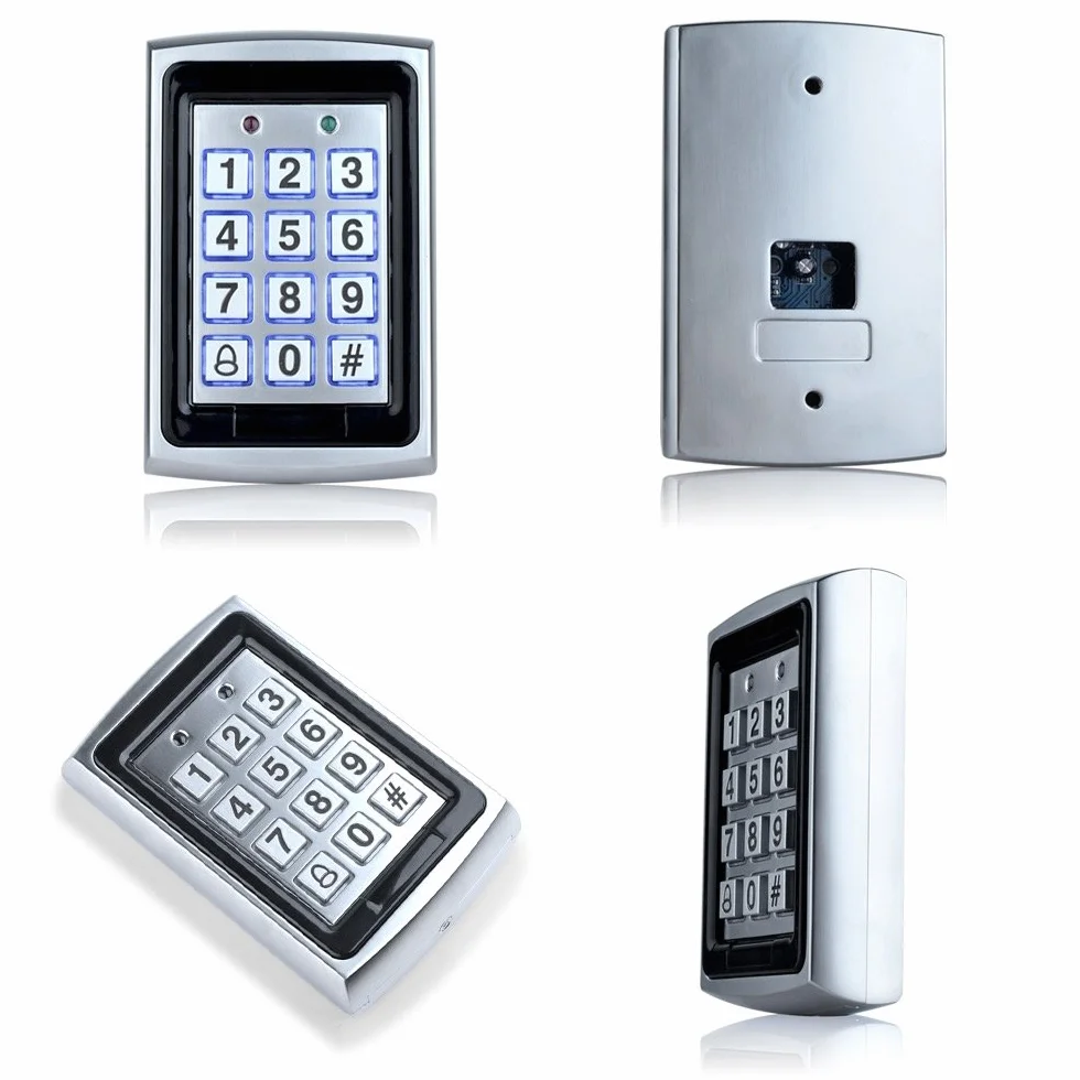 LIBO Controller Tastiera di Controllo Accessi per Sistema di Ingresso Porta Singola, Compreso 10pcs 125KHz RFID Portachiavi con Copertura Antipioggia
