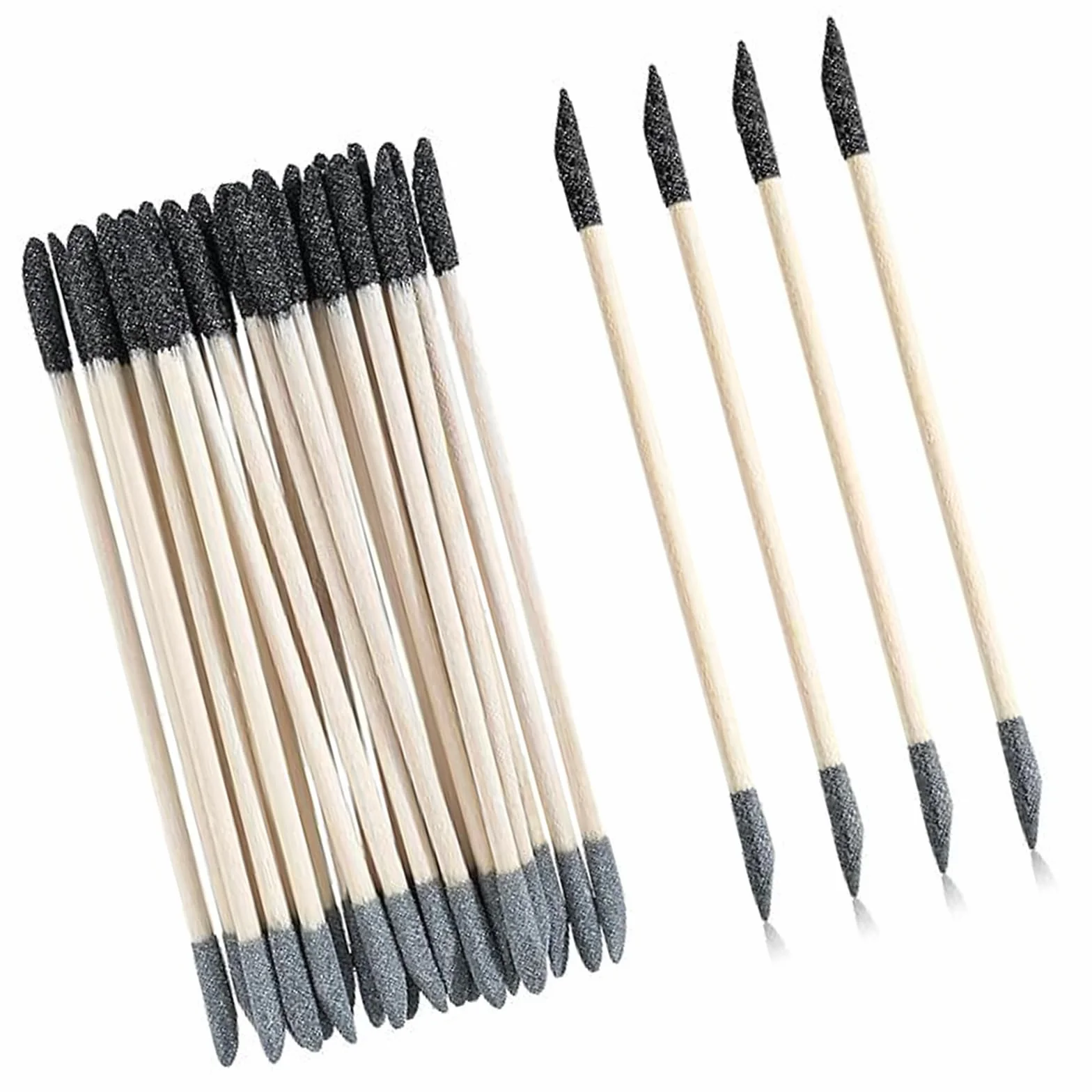 20/30/60PCS Doppia Testa Fine Dettaglio Levigatura Stick per Legno e Modellismo 150/280 Grit