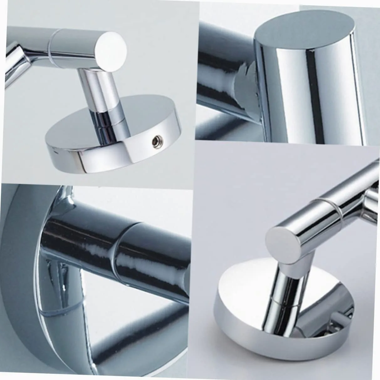 Portasciugamani Girevole in Acciaio Inox Argento per Bagno | 1 Pezzo, Accessori Bagno Coordinati, Finitura Antiruggine, Soluzione Salvaspazio per Cucina