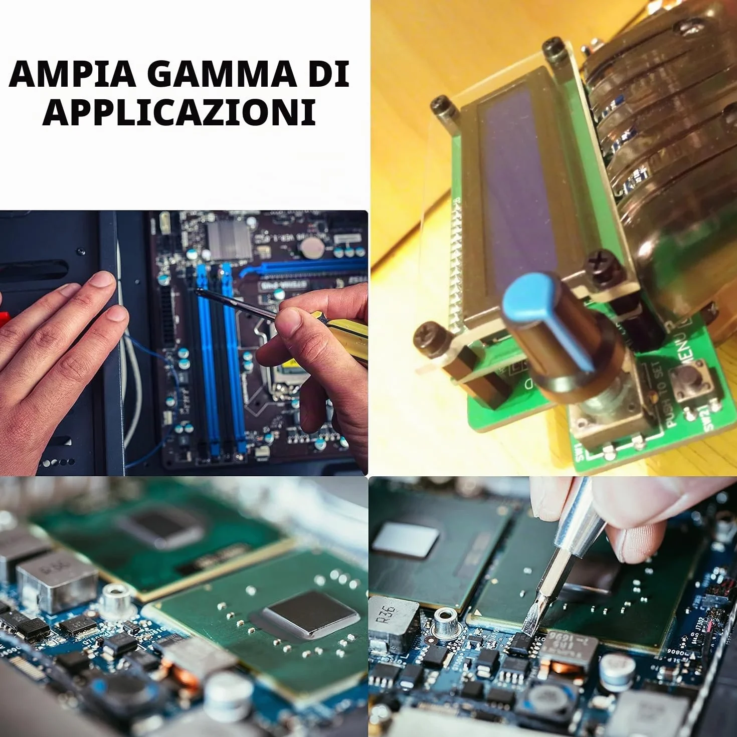 Distanziatori Esagonali in Nylon Nero M2.5 335 Pezzi, Kit Viti e Dadi per PCB