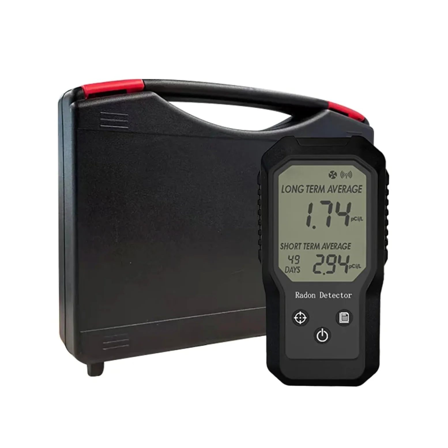 Rilevatore di gas radon portatile con misuratore di gas radon digitale intelligente for interni ad alta sensibilità con intervallo 0-270 pCi/L Monitoraggio veloce