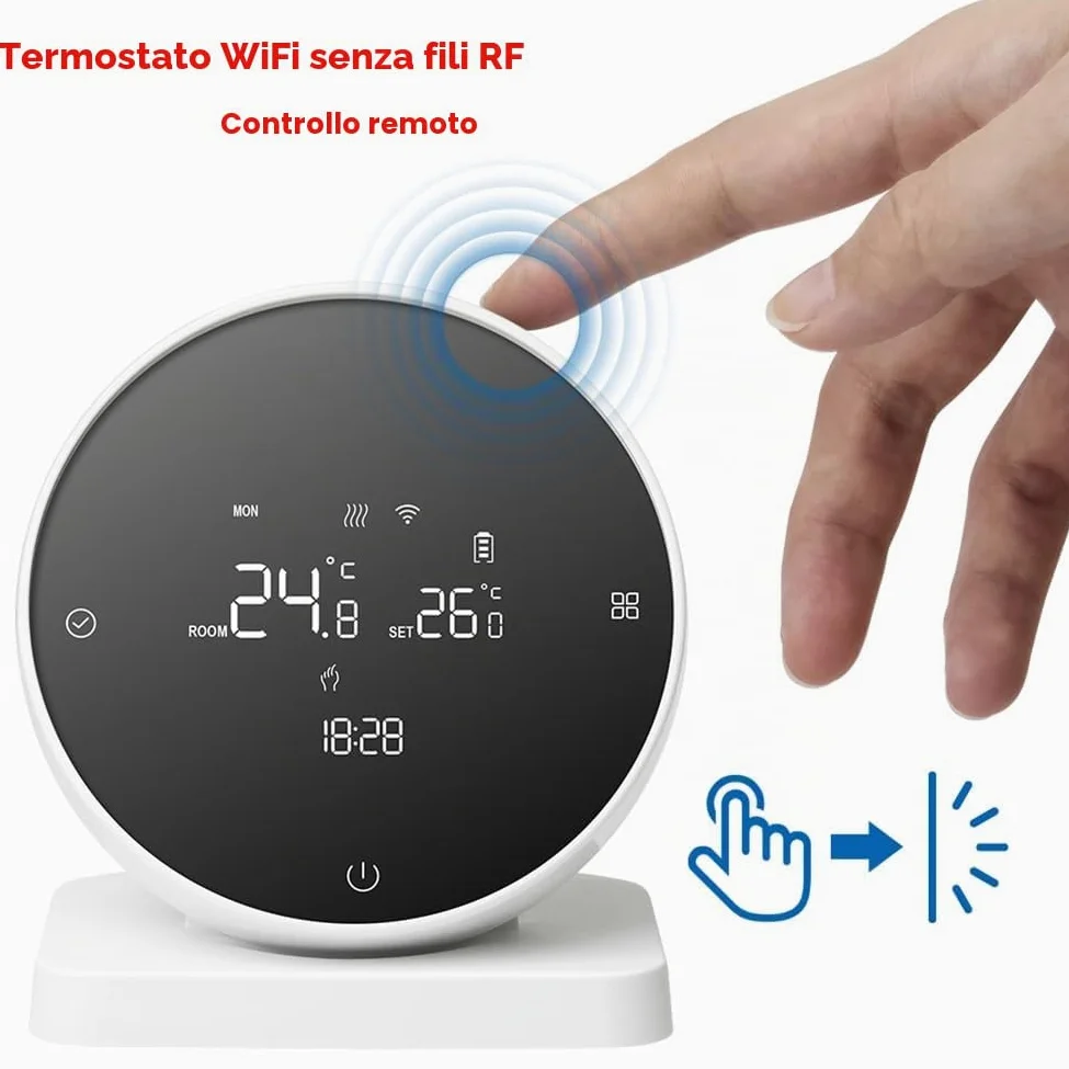 Termostato WiFi Wireless Termostato per Caldaia A Gas per Riscaldamento Caldaia A Gas Tuya Termostato WiFi Supporto Controllo APP Vocale Funziona per Home