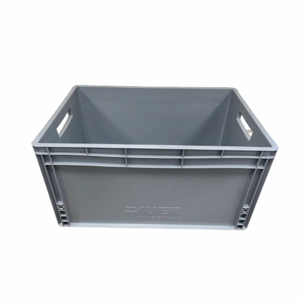 Contenitori impilabili in plastica 66 litri 60 x 40 x 32 cm grigio