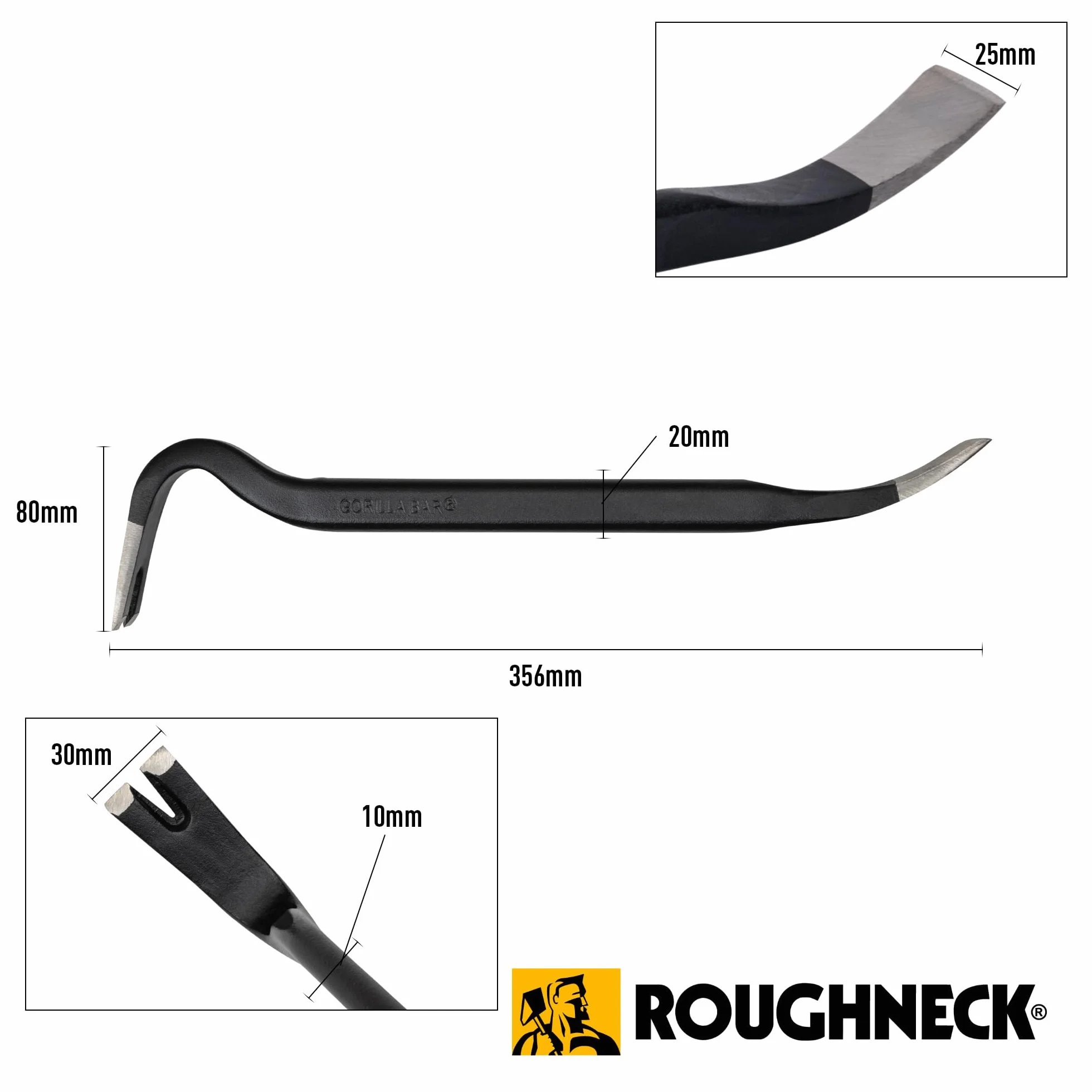 Gorilla 350x22x12 Barra Desenc. ROUGHNECK-64-405