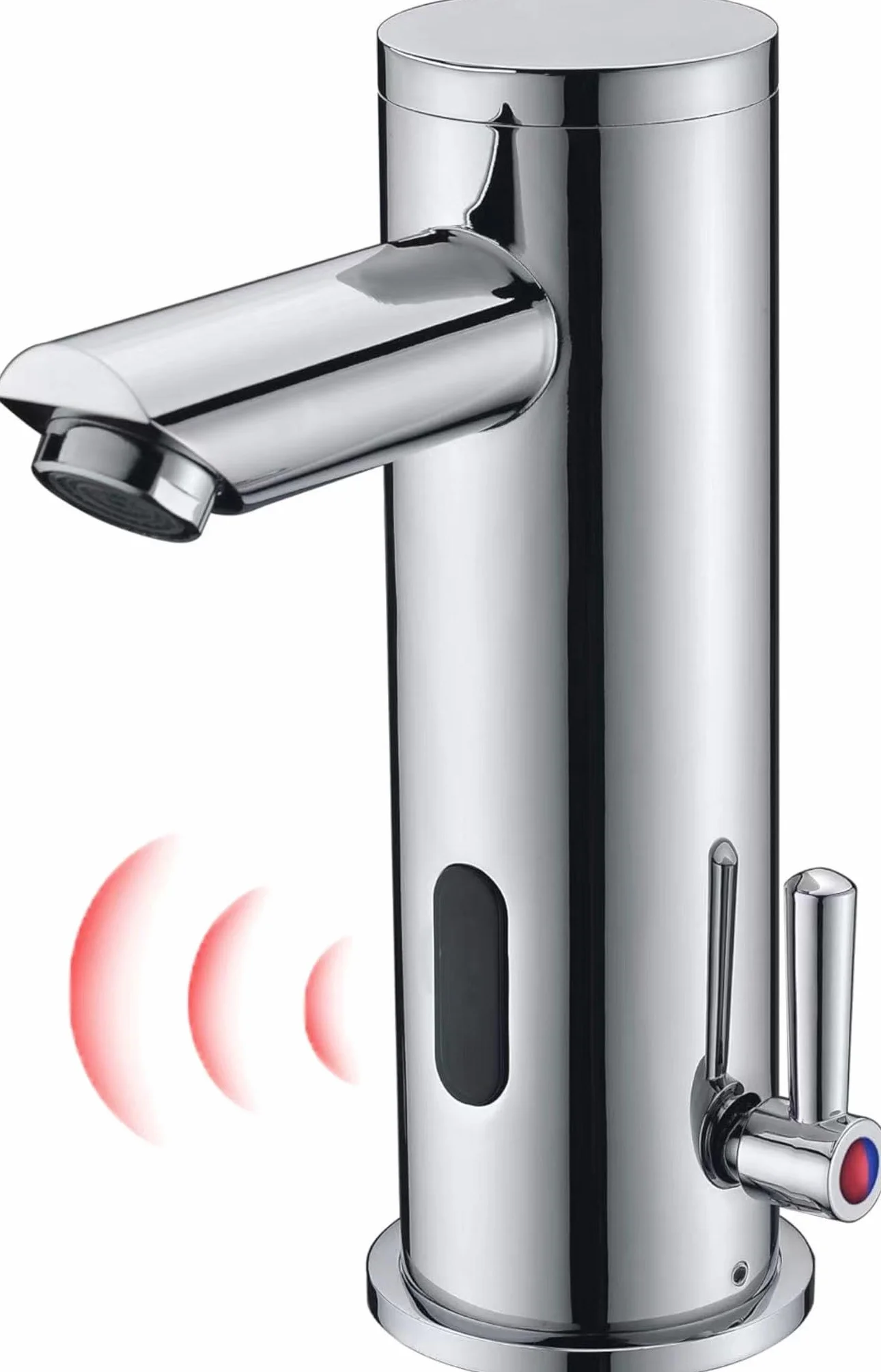 Rubinetto con Sensore Automatico Touchless per Bagno in Vero Ottone Caldo e Freddo