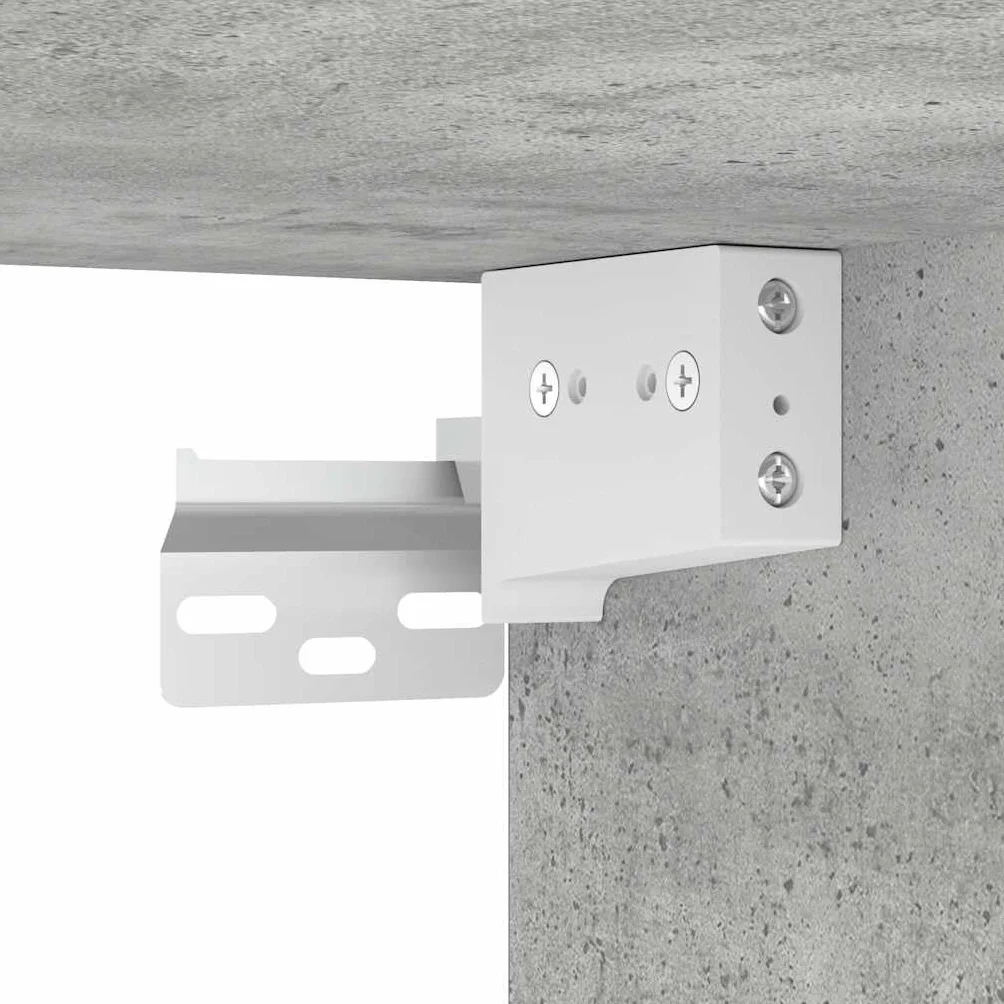 vidaXL Pensile per Garage Grigio Cemento Legno Multistrato