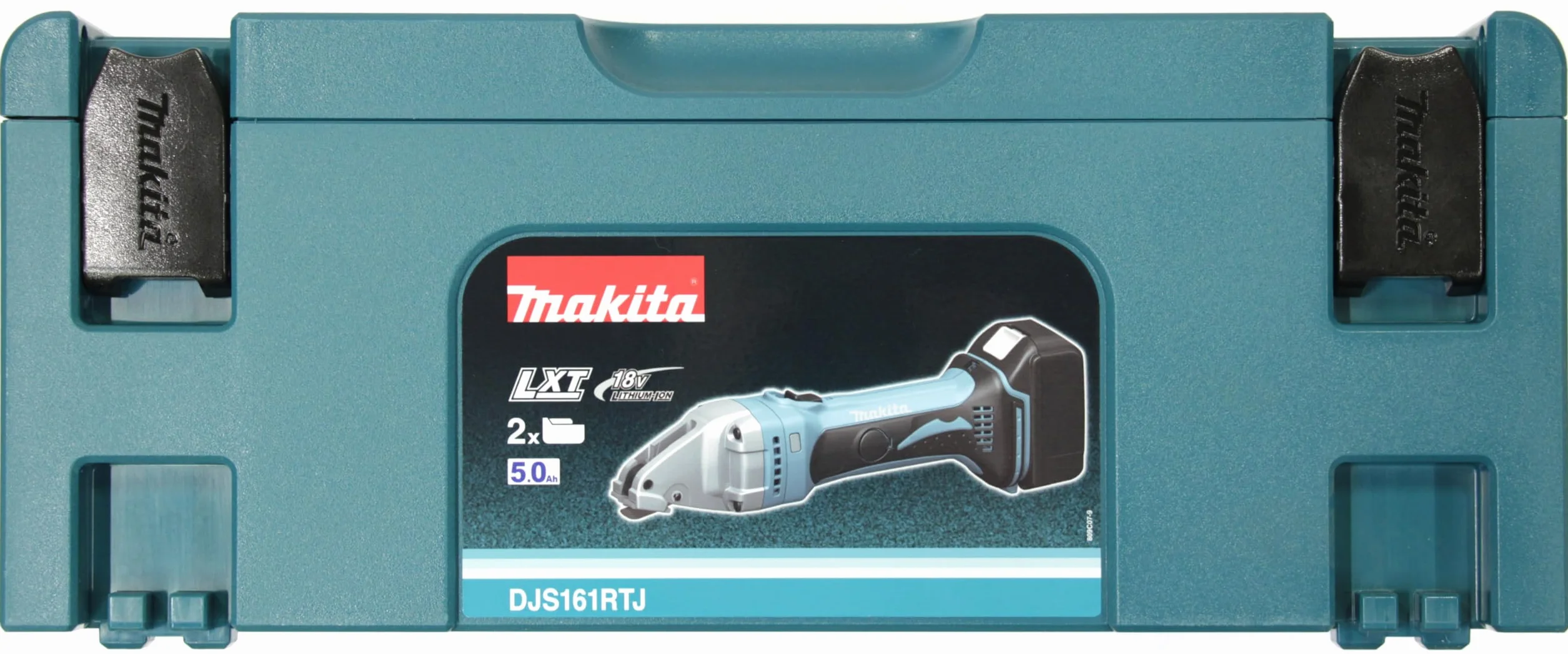Makita DJS161RTJ Forbici per lamiere a batteria 18 V 5,0 Ah 1,6 mm 2 batterie e caricatore MAKPAC