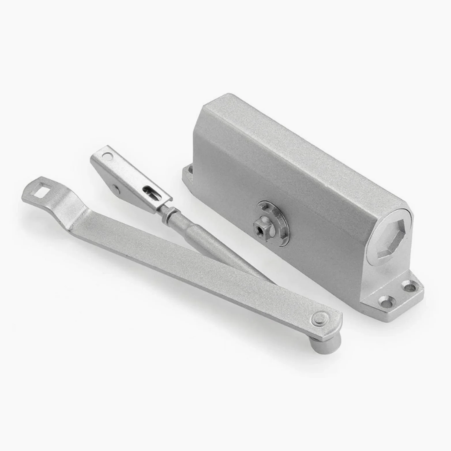 Chiudiporta Automatici, chiudiporta 25-35KG velocità di Chiusura/aggancio Regolabile in Alluminio Chiudiporta Automatici Sistema di Sicurezza apriporta