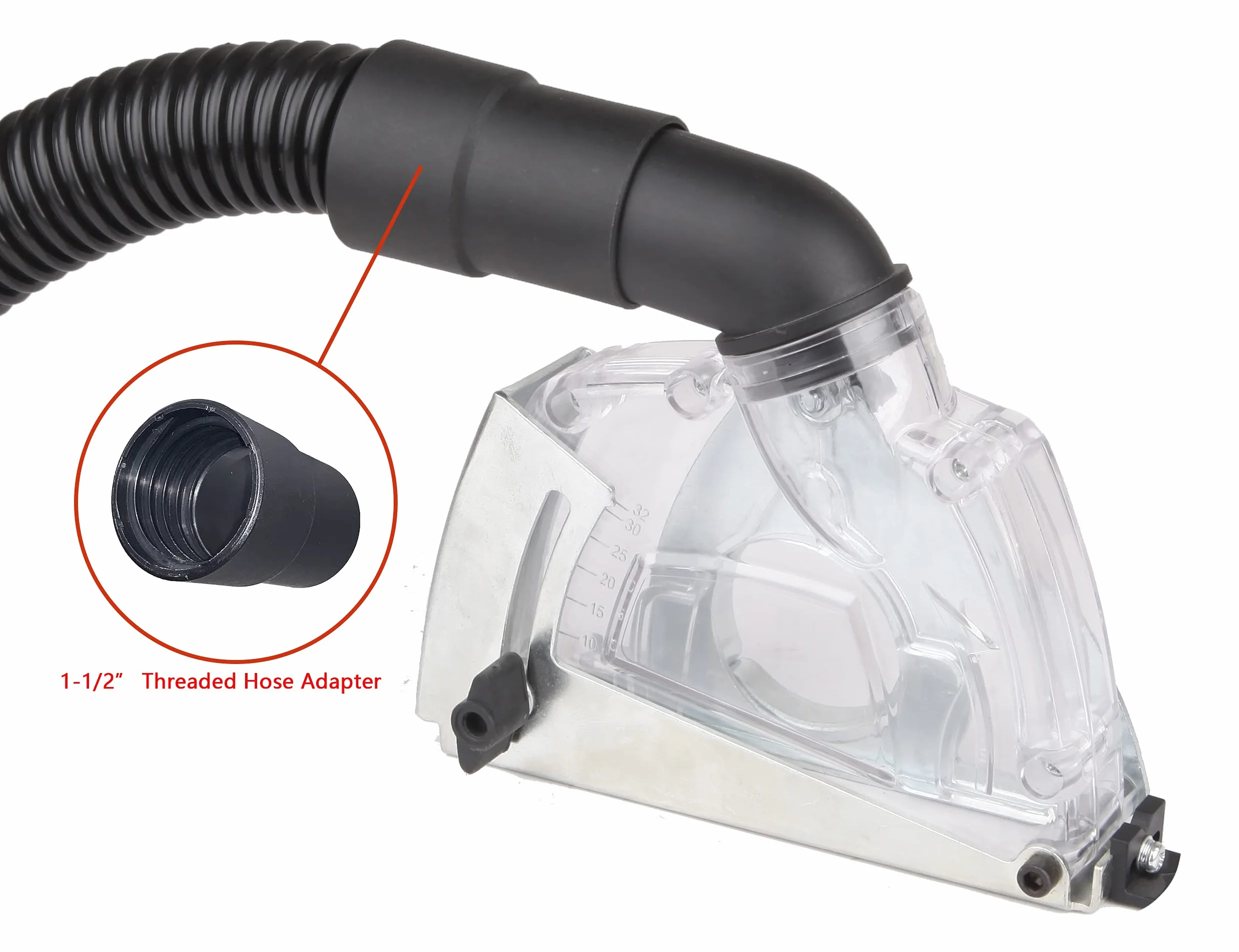 Aidelife Cuffia di aspirazione universale per smerigliatrice angolare 115mm 125mm