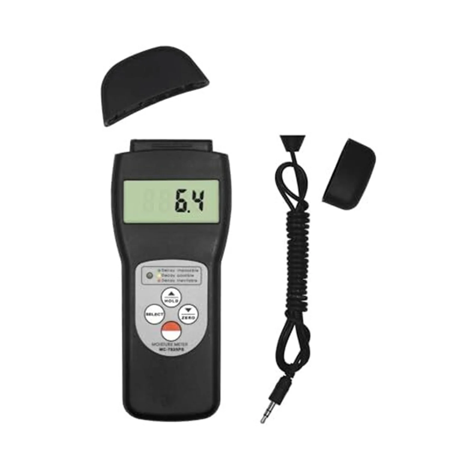 Misuratore di umidità del legno MC-7825PS con pin e principi ricerca - Tester digitale display LCD indicazione LED