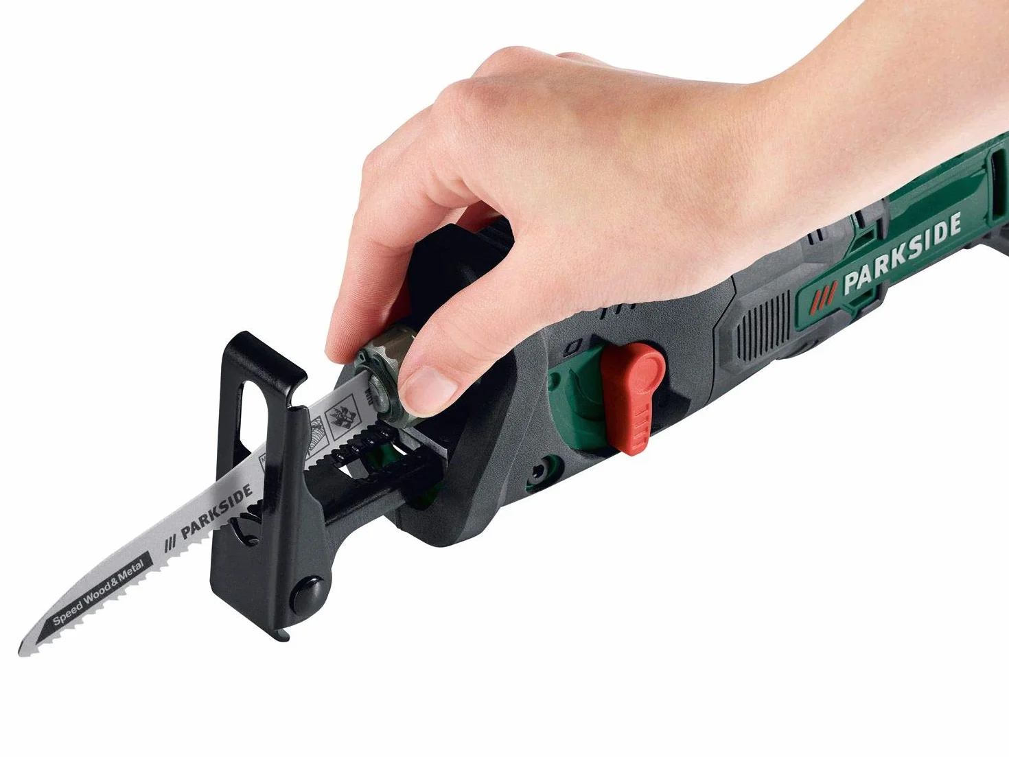 Parkside - Sega a batteria PSSA, 20 volt, capacità di taglio di 100 mm, senza batteria/caricabatterie