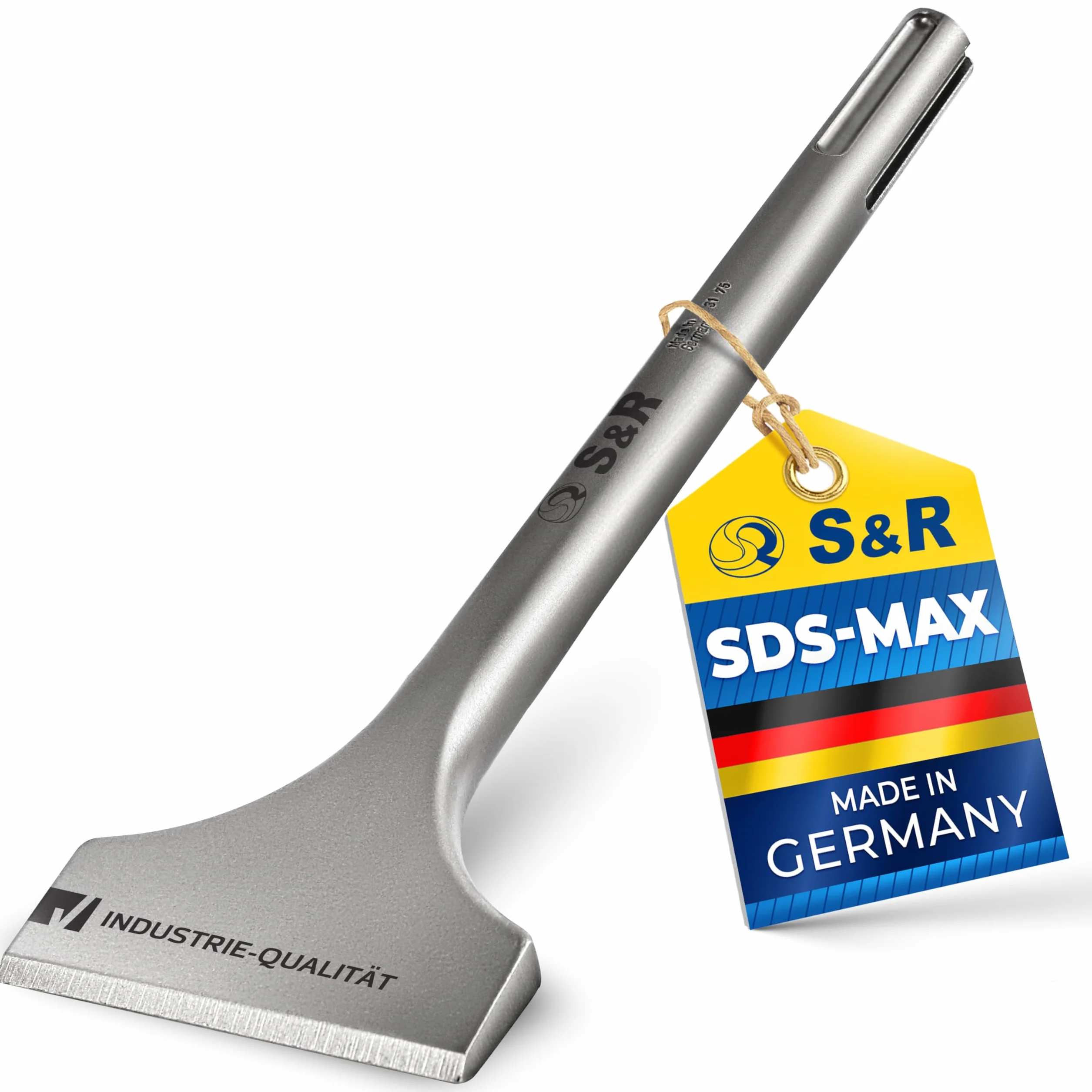 S&R Scalpello SDS MAX Largo a Spatola 300 x 80 mm Ceramica Piastrelle Muratura
