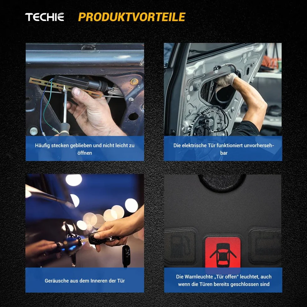 Techie Motore di regolazione per porta, compatibile con Arosa 1997-2004 Octavia I 1996-2010 B ora 1998-2013 Golf IV 1997-2006 Pas SAT 1996-2005 (anteriore sinistra)