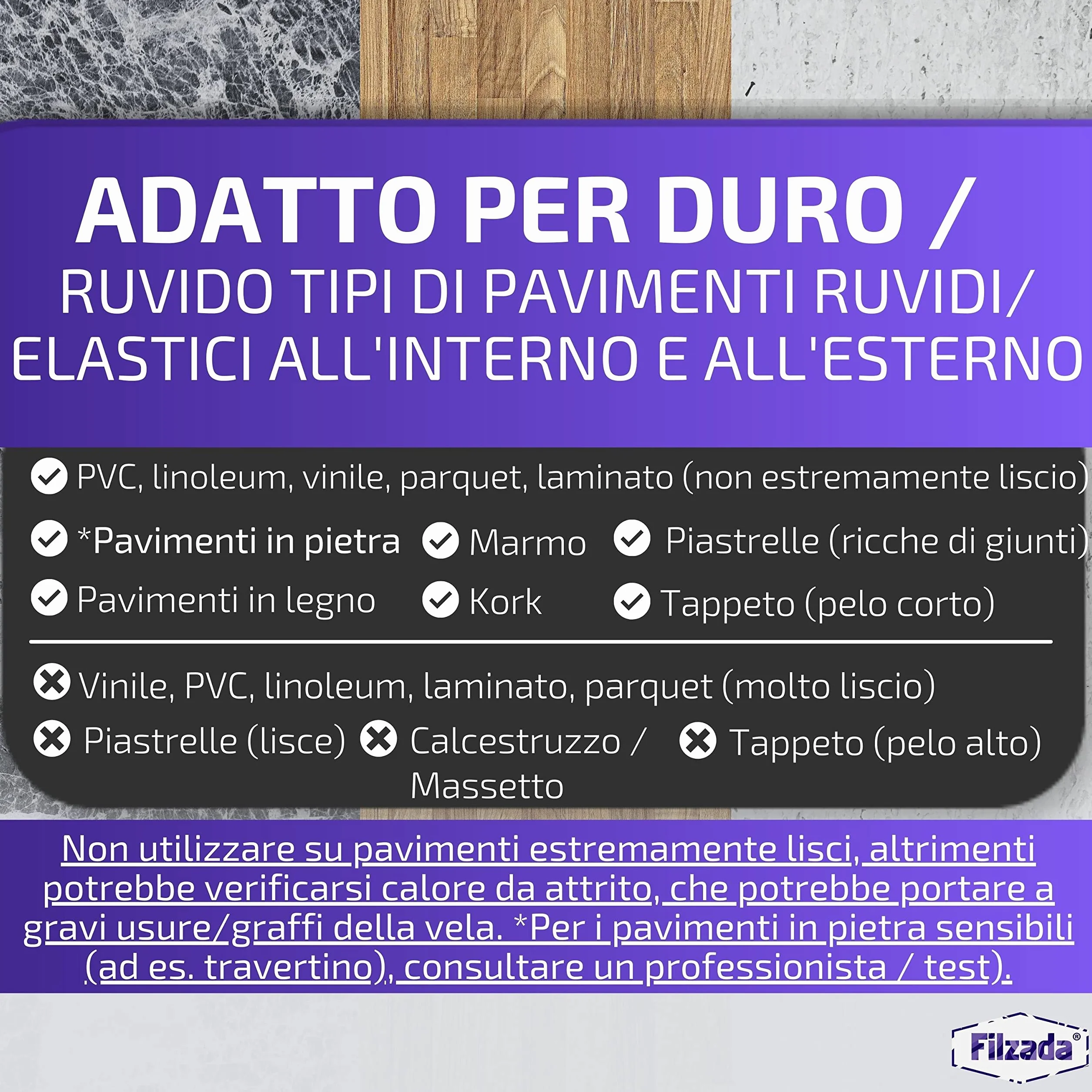 Piedini per mobili in Teflon 26 pezzi 25x25 mm quadrato avvitare PTFE con viti