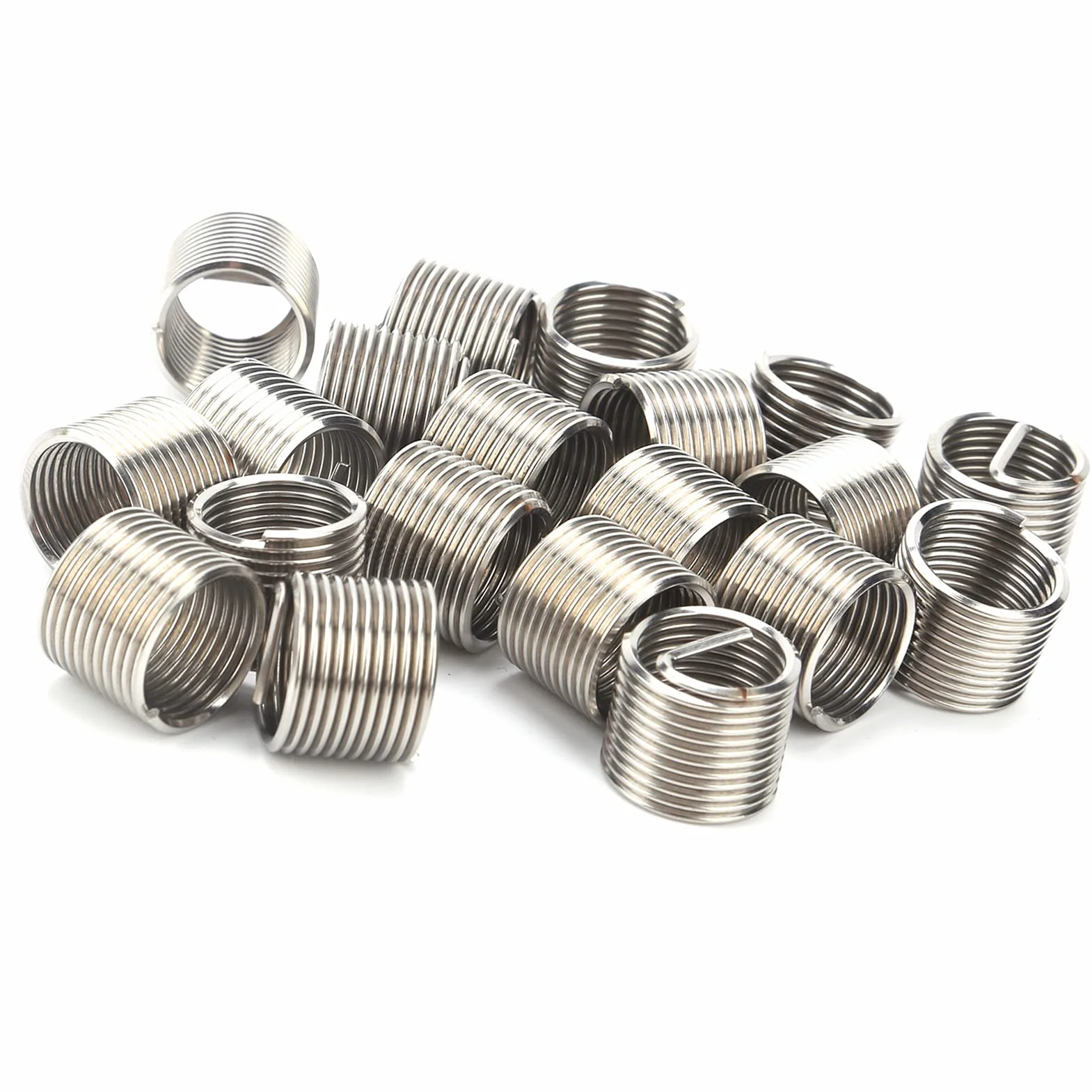 Fdit Kit di Strumento di Riparazione Filettatura, 20 pezzi M14x1.5x1.5D Inserti Filettati, Presa Vite Acciaio Inossidabile per Lavorazione Metalli