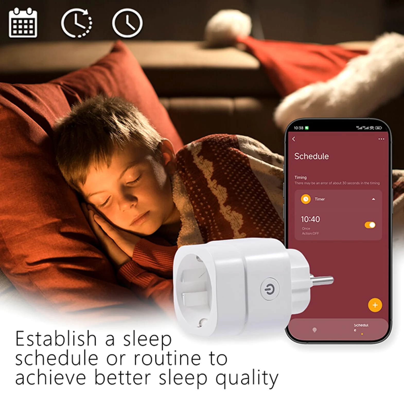 Presa intelligente con dimmer Wi-Fi, compatta, controllo vocale e app, compatibile con Smart Life, senza hub, per lampade LED dimmerabili