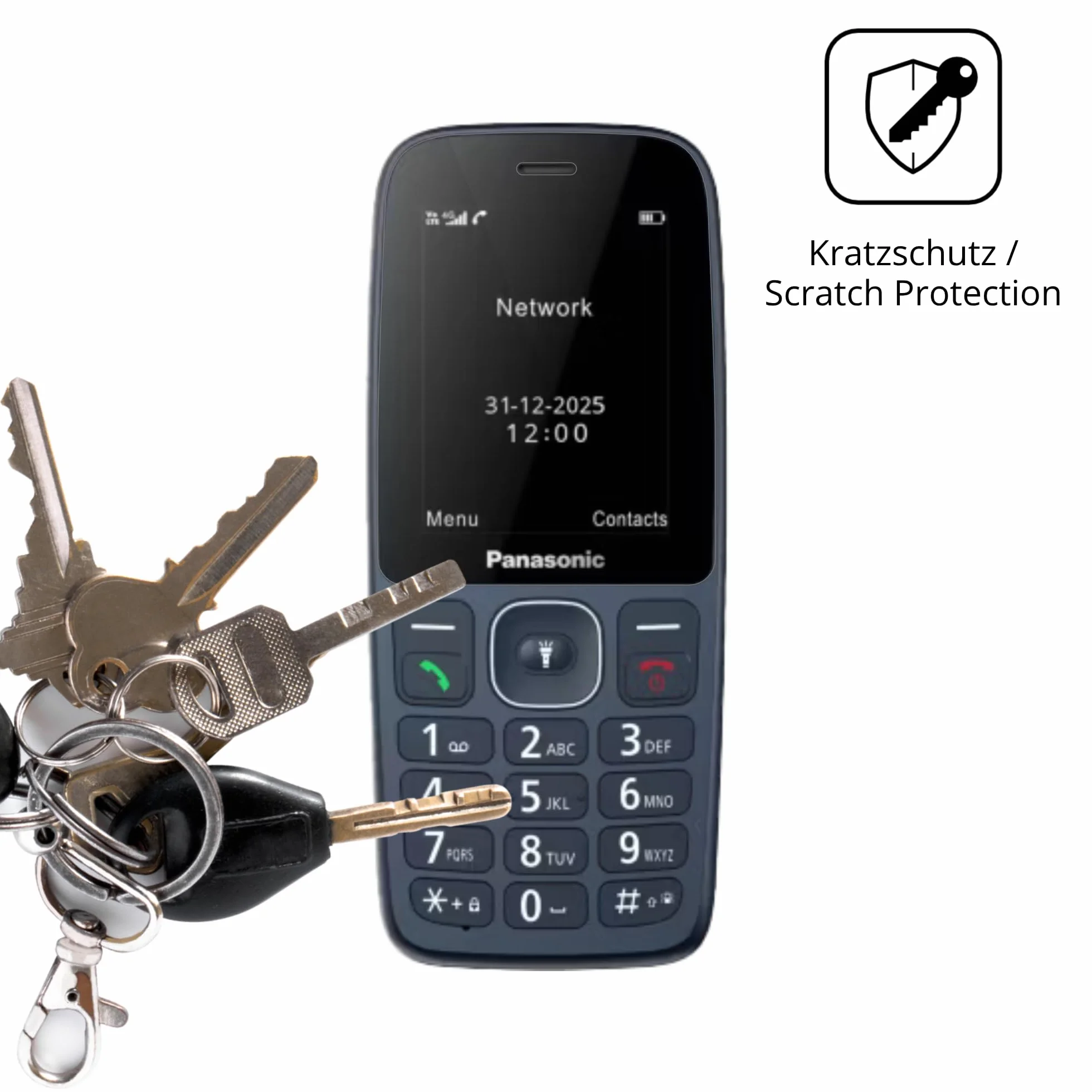 dipos I 4x Pellicola Protettiva compatibile con Panasonic KX-TF400 Pellicola di Protezione cristallo