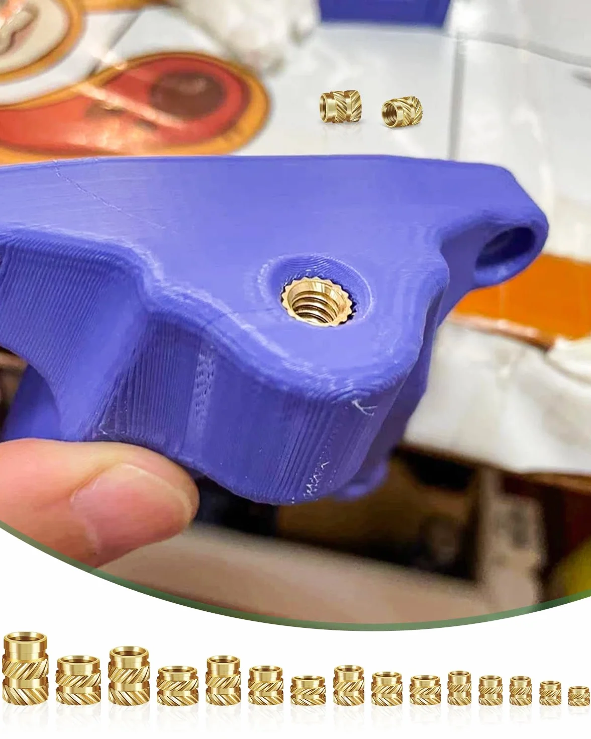 360 inserti filettati M2 M2.5 M3 M4 M5 M6, Bolatus dadi monofusione in ottone con saldatore, filettatura zigrinata per parti in plastica, inserti filettati per stampanti 3D