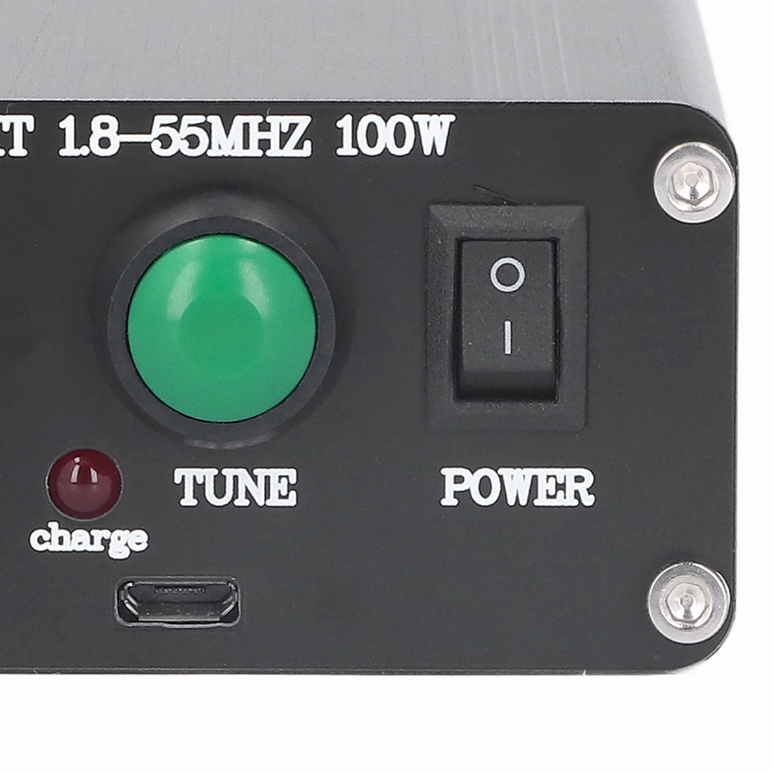 Sintonizzatore D'antenna Automatico ATU‑100 1,8‑55Mhz Display 0,96 Pollici Sintonizzatore Radio con Ricarica USB Sintonizzatore D'antenna a Onde Corte Open Source per