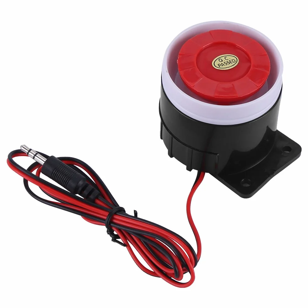Sistema Di Allarme Cablato Di Sicurezza Domestica Con Sirena 110 dB - Mini Tromba DC 12V - Sistema Di Sicurezza Sonoro