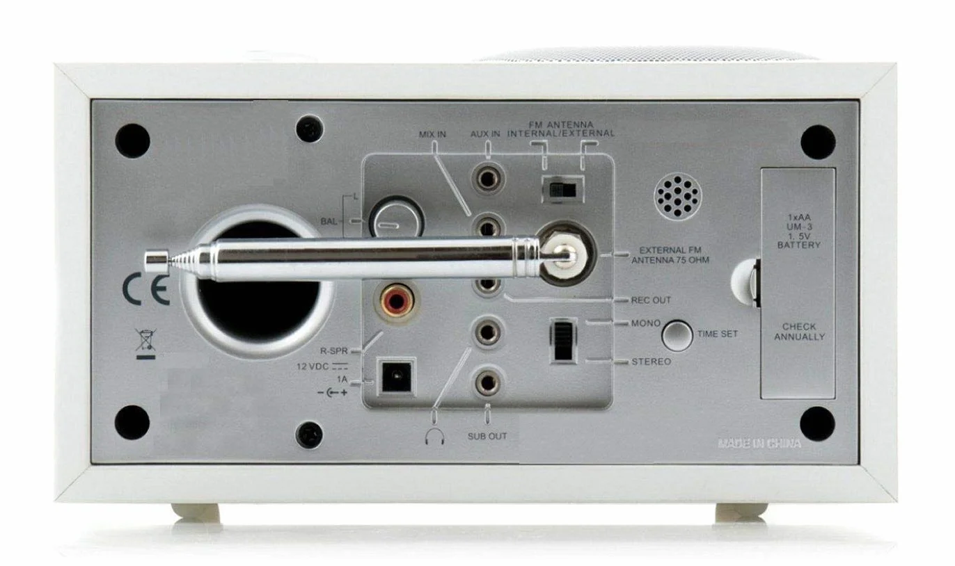 Antenna radio DAB di ricambio per mini sistema di ricevitore AV HiFi, FM Antenna interna 75 Ohm non bilanciata per Denon Sony Roberts Marantz Yamaha Hitachi Tivoli Audio Pioneer Onkyo Sangean Bose