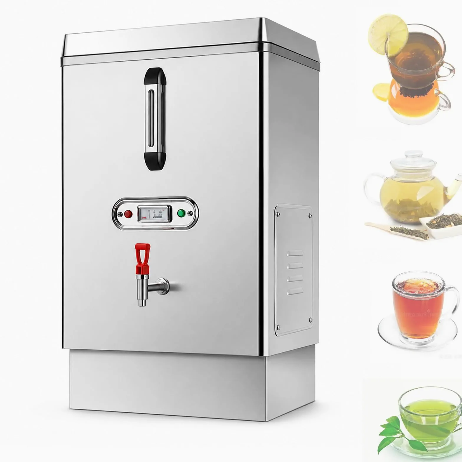 TYH Scaldabagno Commerciale da 40 Litri in Acciaio Inox, Automatico, con Doppia Filtrazione E Rifornimento Automatico Dellacqua, Dispenser di Acqua Calda con Rubinetto, A Basso Consumo Energetico