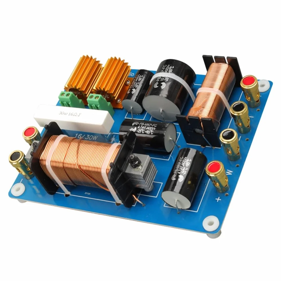 Divisore di Frequenza Professionale Crossover per Altoparlanti A Due Vie da 1500 W per Prestazioni Palco Singolo per Altoparlante Singolo da 15 Pollici e 18 Pollici