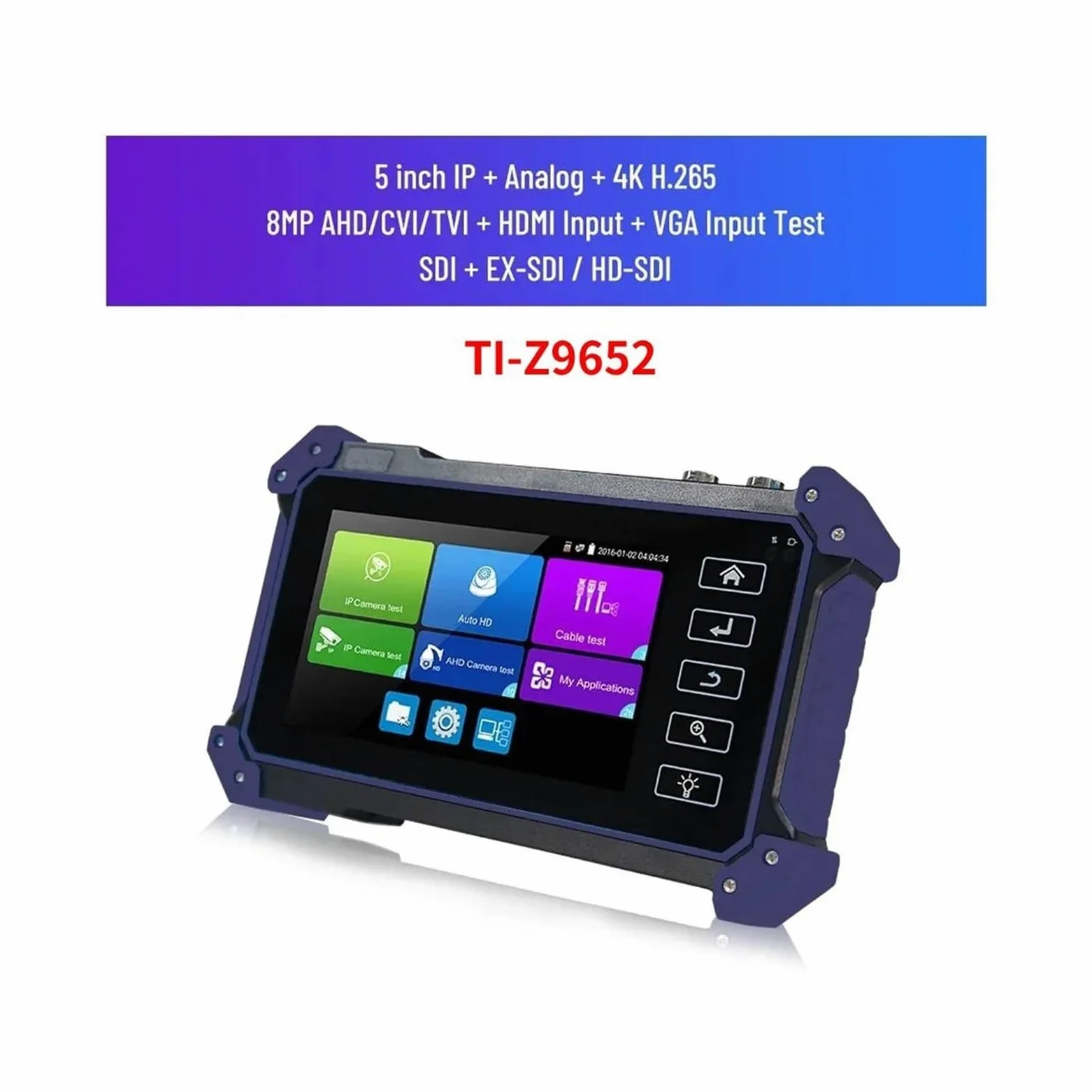 CCTV Tester, Tester IPC CCTV AHD CVI TVI SDI Test Telecamera IP 4K Tracciante Cavo Ingresso HDMI PTZ VGA